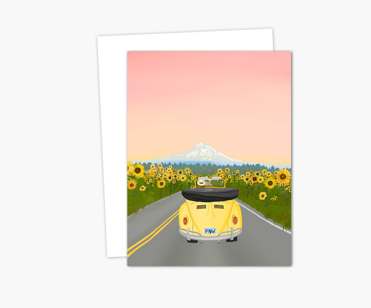 Mt. Hood Sunflowers | Blank Greeting Card