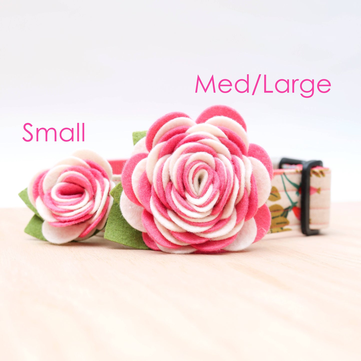 Carnation Dog Collar Flower (5 Colors!)