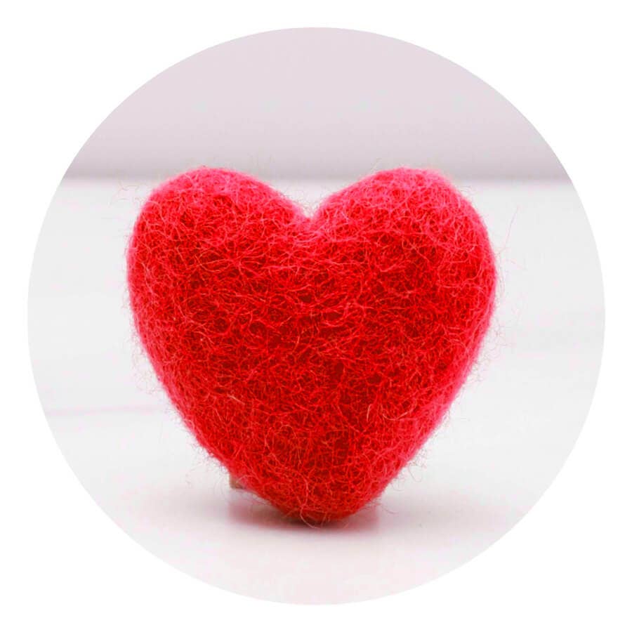 We Heart Dog Collar Accessory (Single) -10 Colors