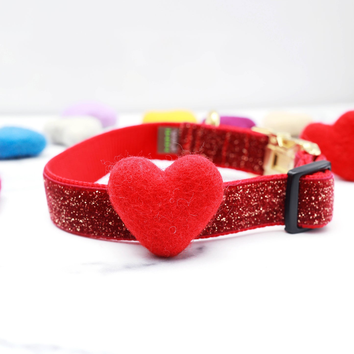 We Heart Dog Collar Accessory (Single) -10 Colors