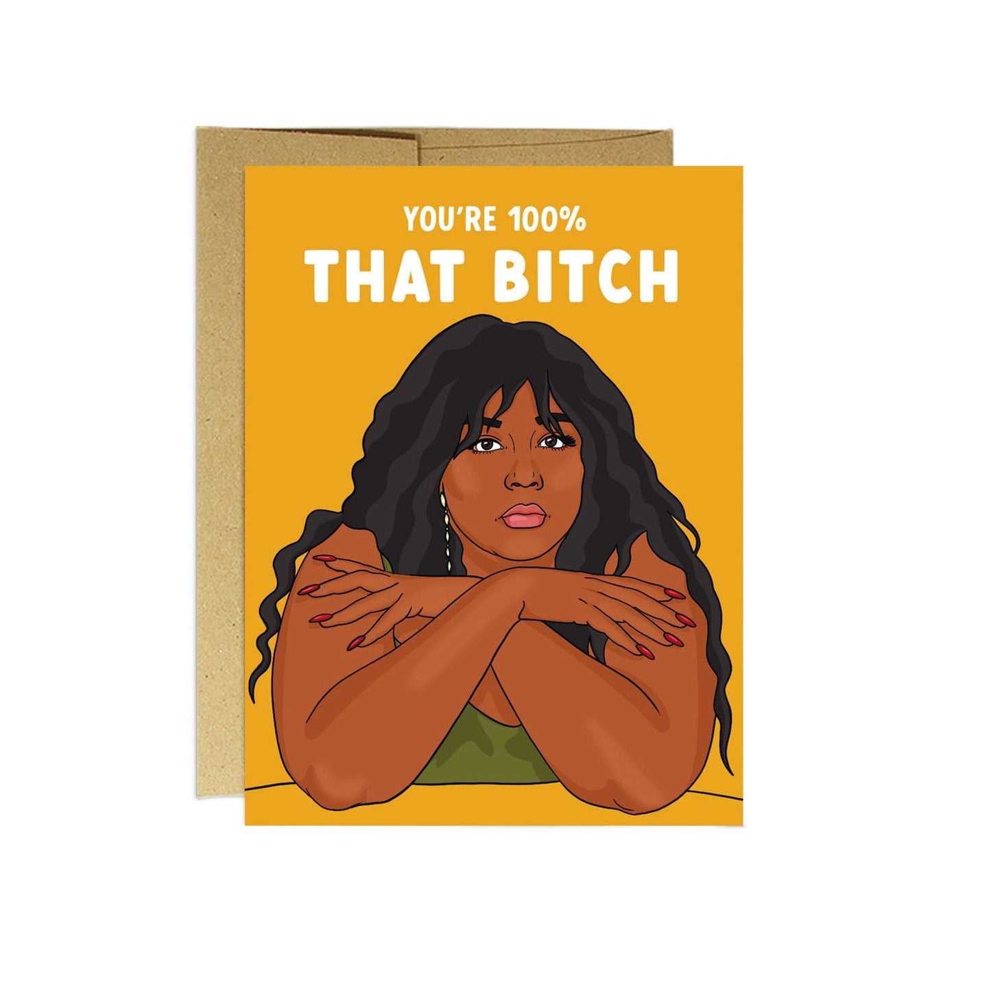 Lizzo 100% That B*** | Friendship Card