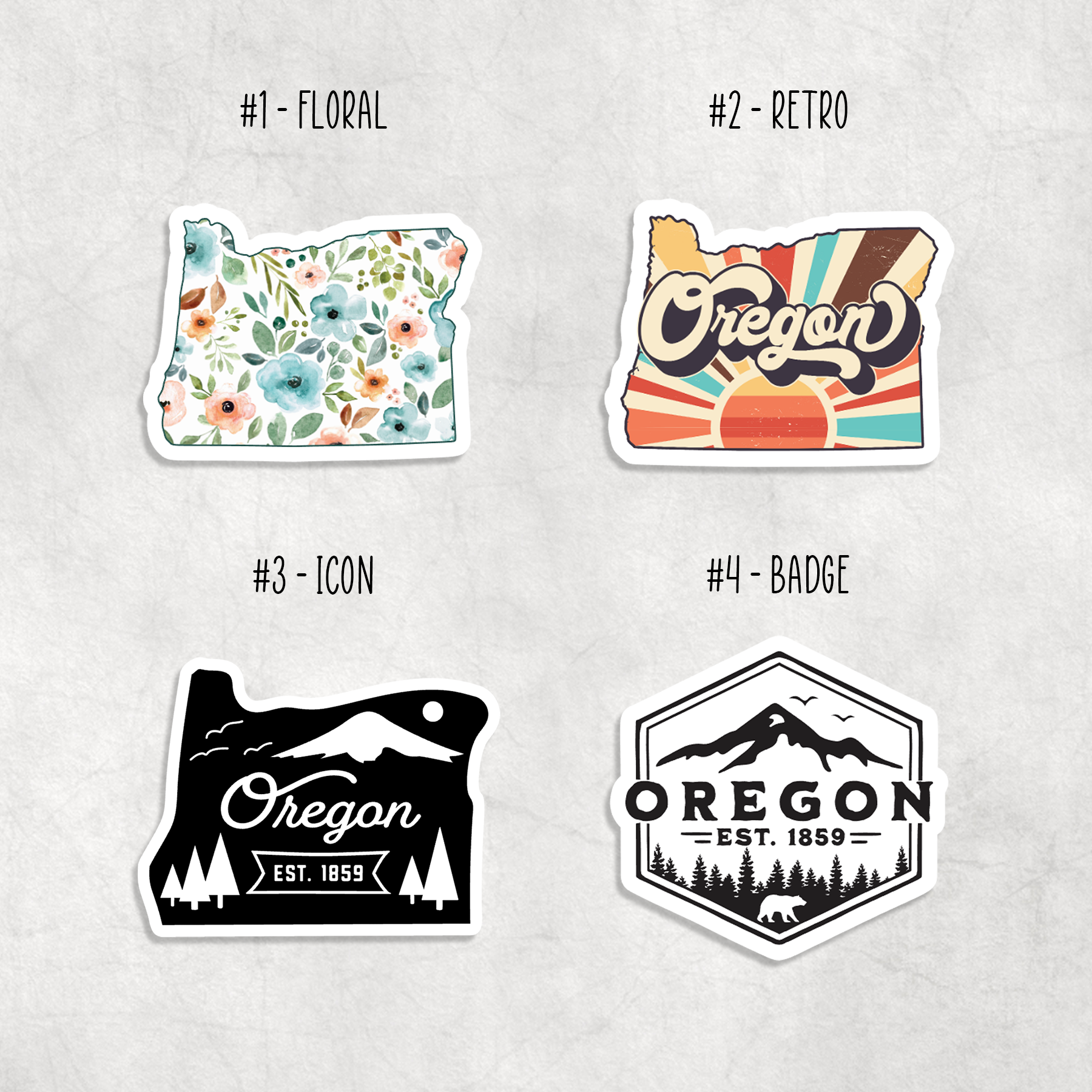 Oregon Stickers – Justmaggiemaesandco