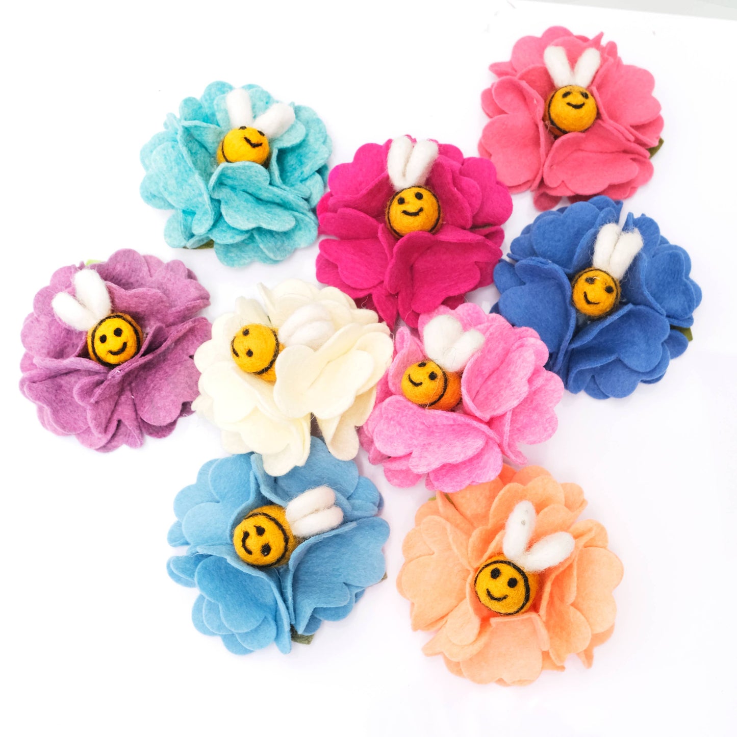 'Bee Mine' Dog Collar Flower Accessory - 25 Colors